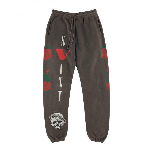 Vlone X Saint Modern Sweat Pants – Black Vlone X Saint Modern Sweat Pants – Black