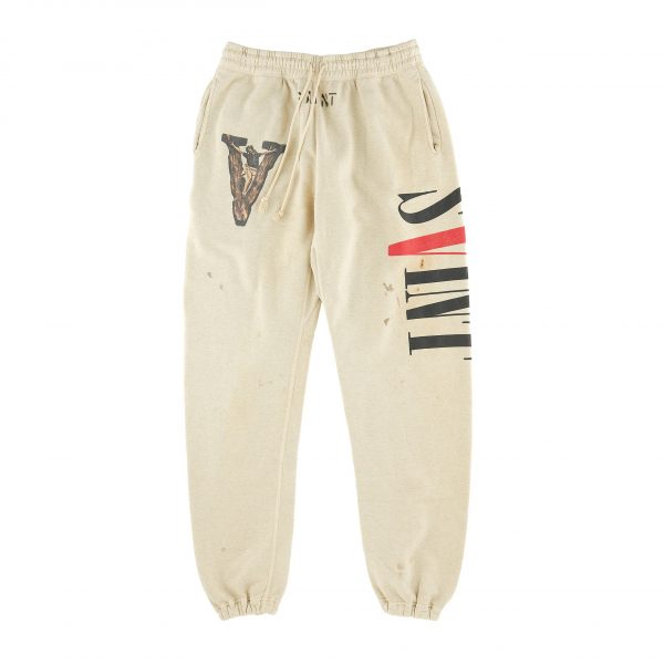 Vlone X Saint Modern Sweat Pants – Black Vlone X Saint Modern Sweat Pants – Black