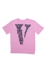 BLACK LIPSTICK FRIENDS- EMBROIDERED T-SHIRT (PINK)