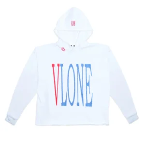 VLONE X RED LIPSTICK OG EMBROIDERED HOODIE (WHITE)