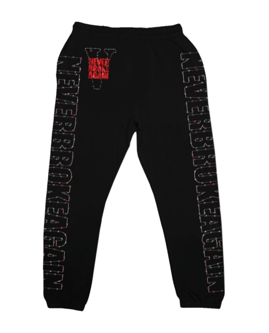 Never Broke Again Vlone Hauted Black – Sweatpant Never Broke Again Vlone Hauted Black – Sweatpant