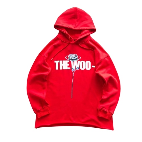 Vlone X The Woo Hoodie – Red Vlone X The Woo Hoodie – Red