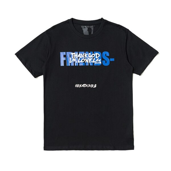 Vlone Friends Tee Shirt Thank God I’m Lonely Vlone Friends Tee Shirt Thank God I’m Lonely