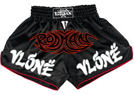 Vlone Rodman Logo Muy Thai – Black Shorts