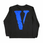 Vlone V Staple Sweatshirt Black Blue 