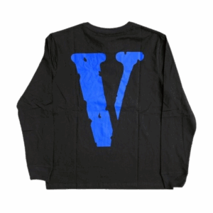 Vlone V Staple Sweatshirt Black Blue 