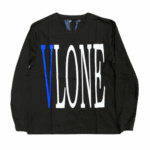 Vlone V Staple Sweatshirt Black Blue 