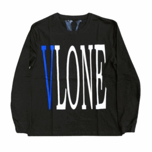 Vlone V Staple Sweatshirt Black Blue 