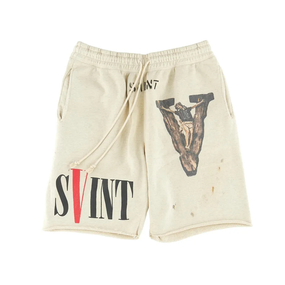 Vlone X Saint Modern – Grey Shorts Vlone X Saint Modern – Grey Shorts