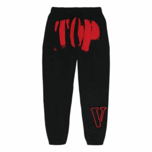 YoungBoy NBA x Vlone Red TOP Black Sweatpants